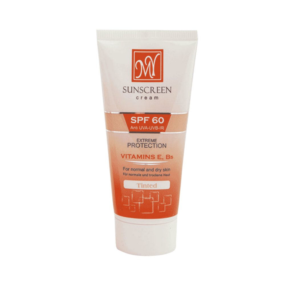 M.Y Sunscreen Cream Spf 60 Extreme Protection Vitamins E Tinted - 50ml | واقي شمسي حماية مطلقة بالفيتامينات مع لونام واي - 50 مل