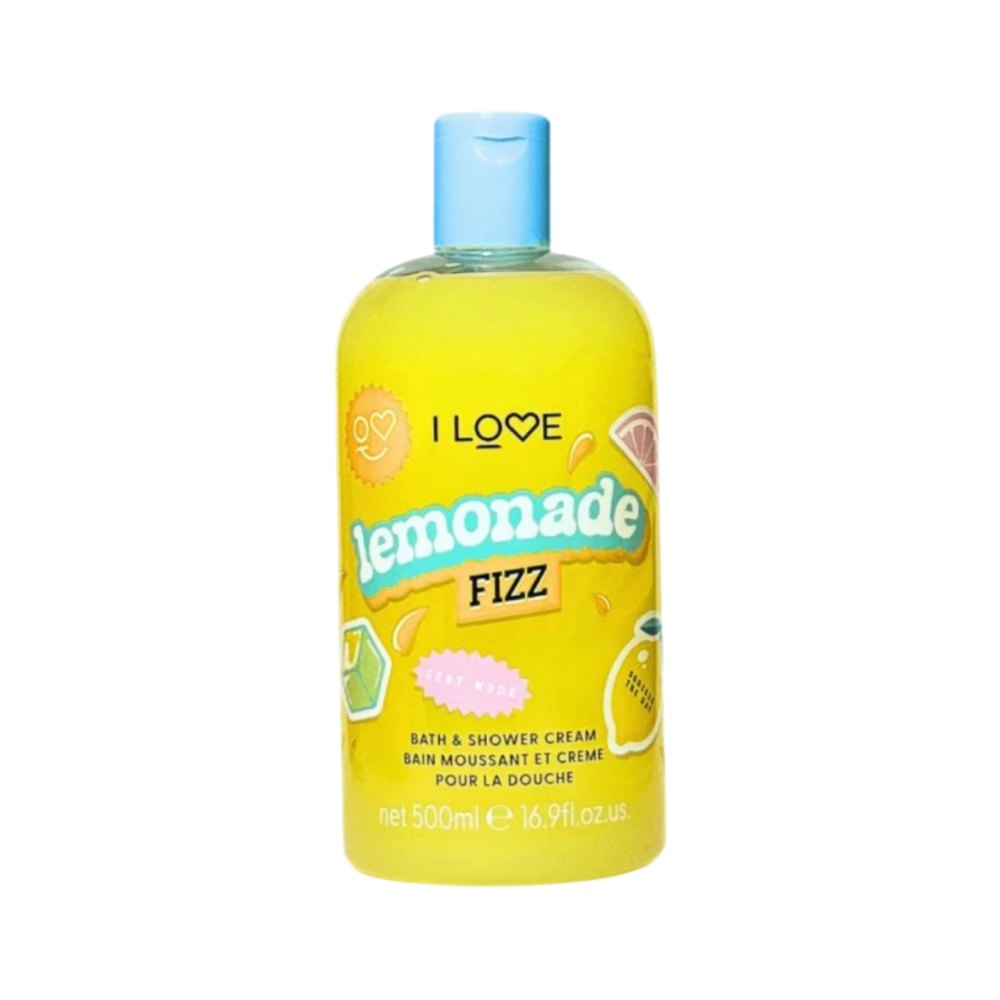 I Love - Lemonade Fizz Bath & Shower Gel - 500ml | اي لوف جل الاستحمام برائحة الليمون - 500 مل