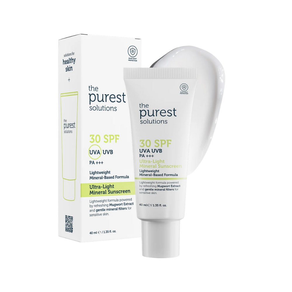 The Purest Solutions Ultra Light Mineral Sunscreen 30 Spf - 40ml | ذا بيورست واقي شمسي spf 30 - 40 مل