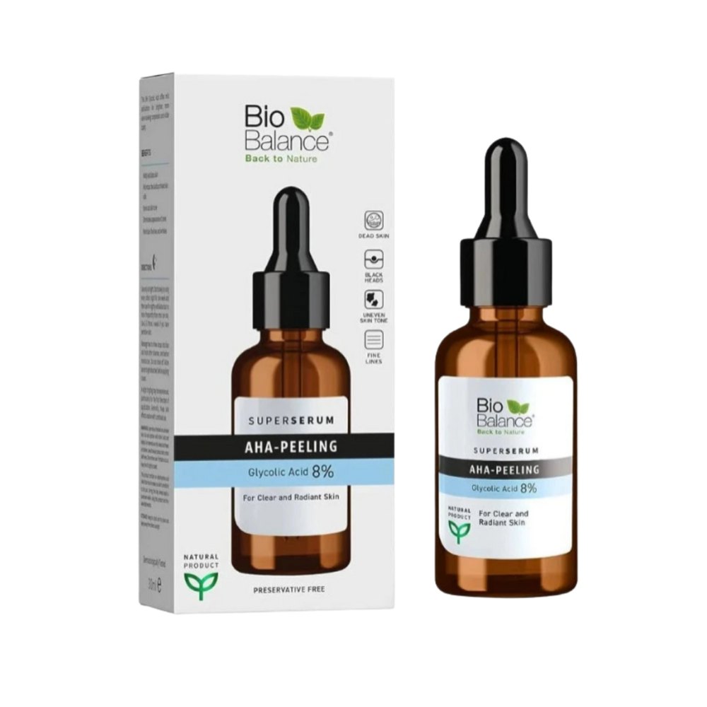 Bio Balance Super Serum AHA Peeling Glycolic Acid 8% - 30ml | بايو بالانس سيروم الجليكوليك اسيد 8% - 30 مل