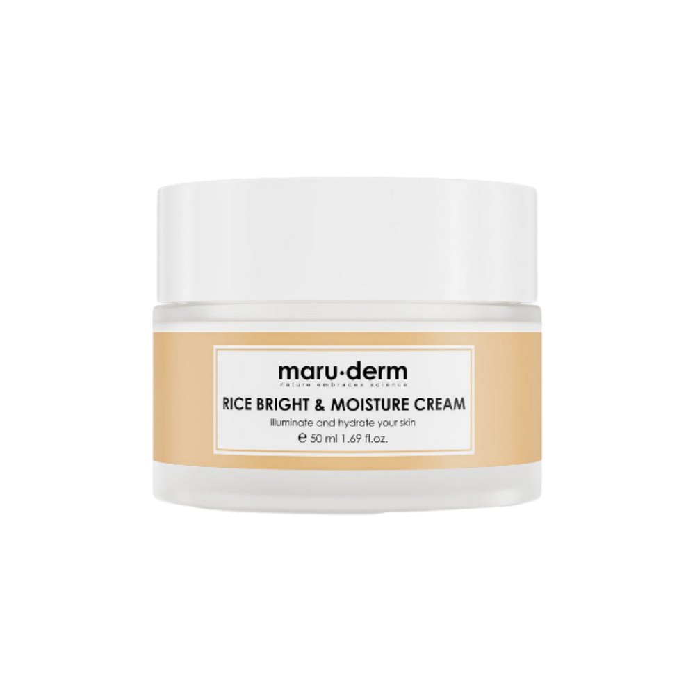 maru.derm Rice Bright & Moisture Cream - 50ml | مارو.ديرم كريم مرطب للوجه بالارز - 50 مل