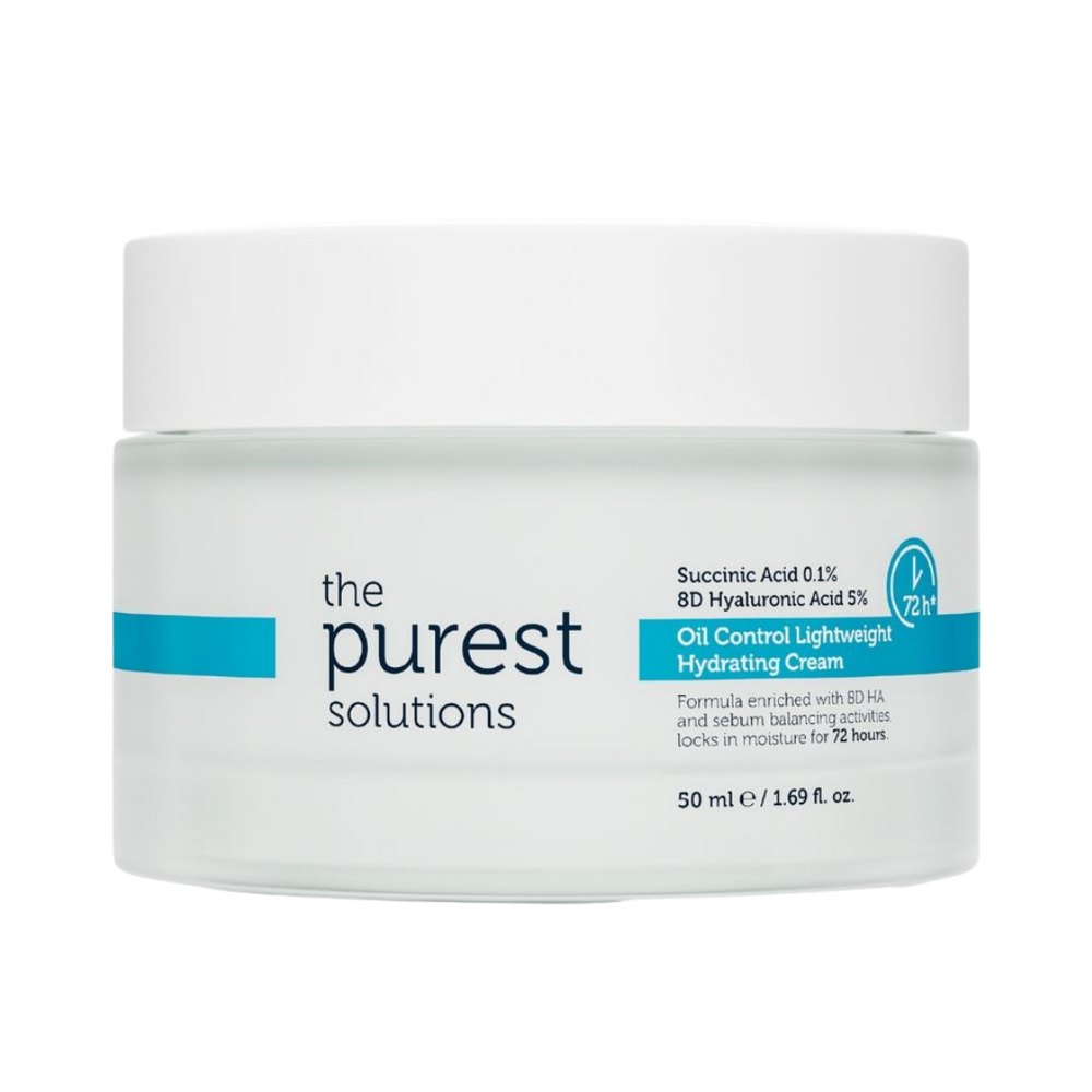 The Purest Solutions Oil Control Lightweight Hydrating Cream - 50ml | ذا بيورست سوليوشنز كريم ترطيب خفيف للتحكم بالزيوت – 50 مل
