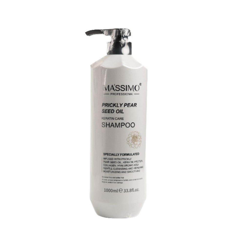 MASSIMO Prickly Pear Seed Oil Hair Keratin Care Shampoo - 1000ml | ماسيمو شامبو زيت التين الشوكي - 1000مل