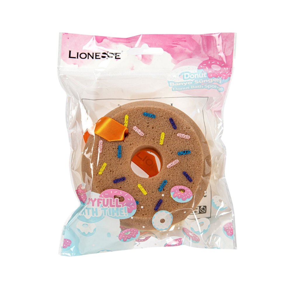Tarko Lionesse Donut Bath Sponge | ليونيس إسفنجة استحمام على شكل دونات