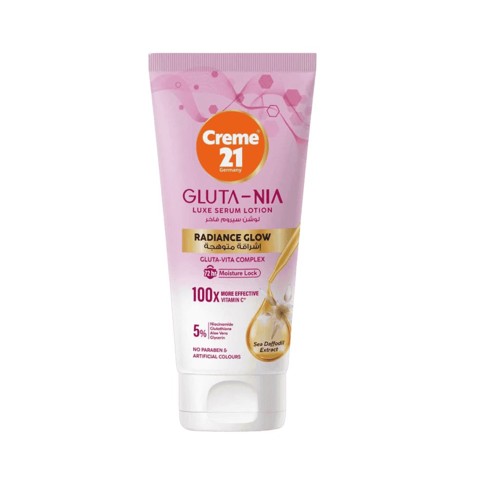 Creme21 Germany Gluta Nia Luxe Serum Lotion Radiance Glow - 200ml | كريم 21 لوشن سيروم فاخر لإشراقة البشرة - 200مل
