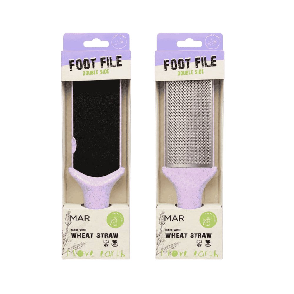 MAR Foot File Wheat Straw Purple |مار مبرد القدمين ثنائي الجوانب - بنفسجي