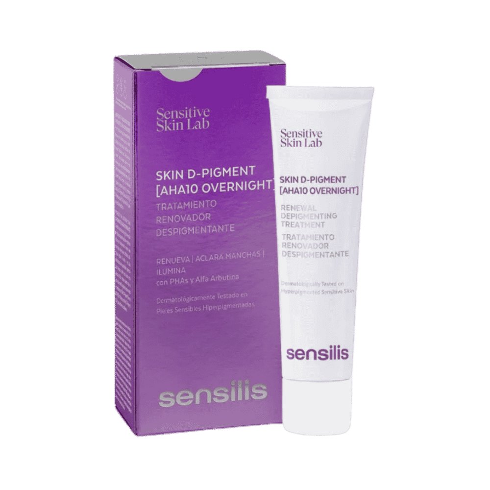 Sensilis Skin D-pigment [aha10 Overnight] Renewal Depigmenting Treatment - 30ml | سينسيليس علاج ليلي مجدد ومزيل للتصبغات – 30 مل