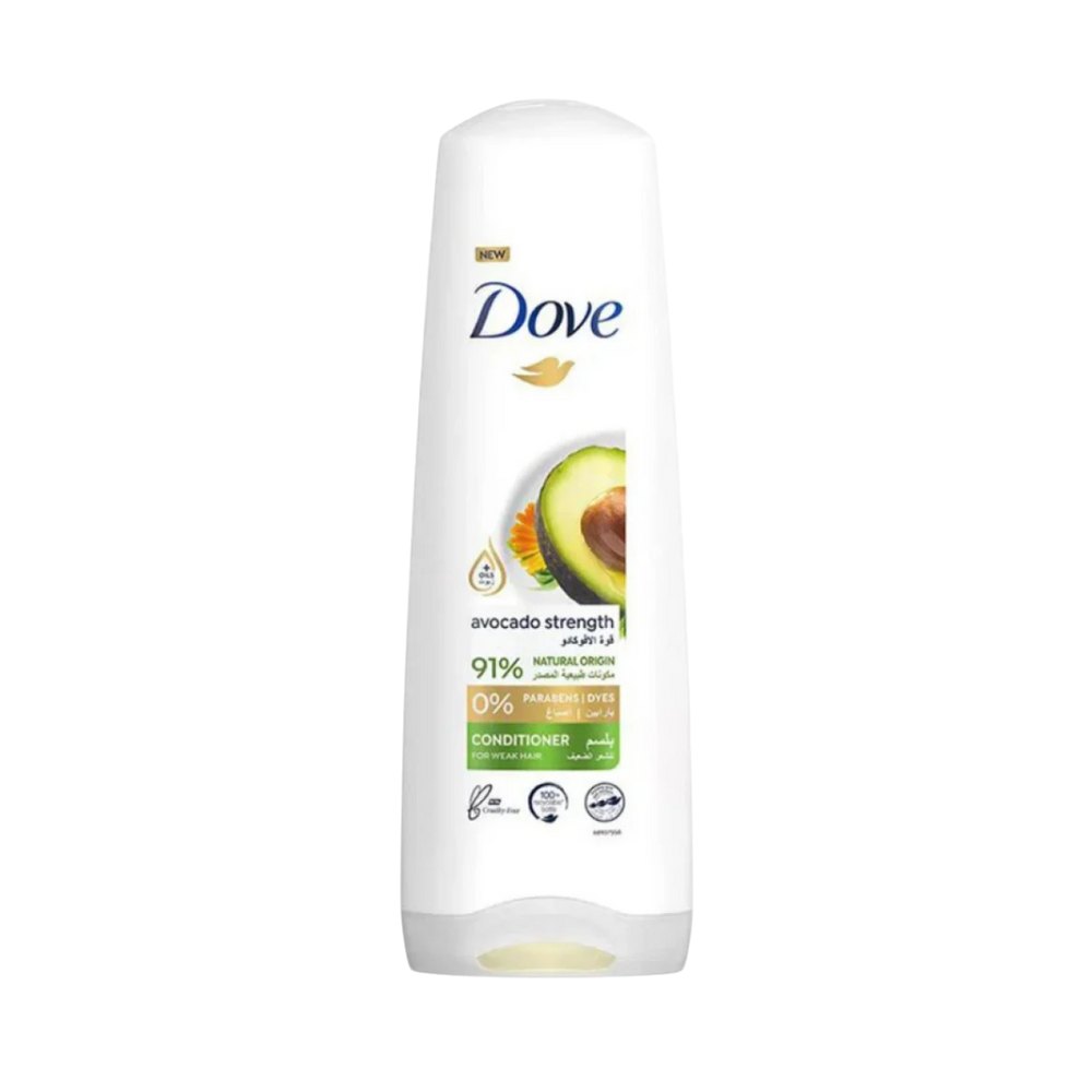 Dove Avocado Strenghth Conditioner 91% Natural Origin - 350ml | دوف بلسم أفوكادو لتقوية الشعر الضعيف - 350 مل