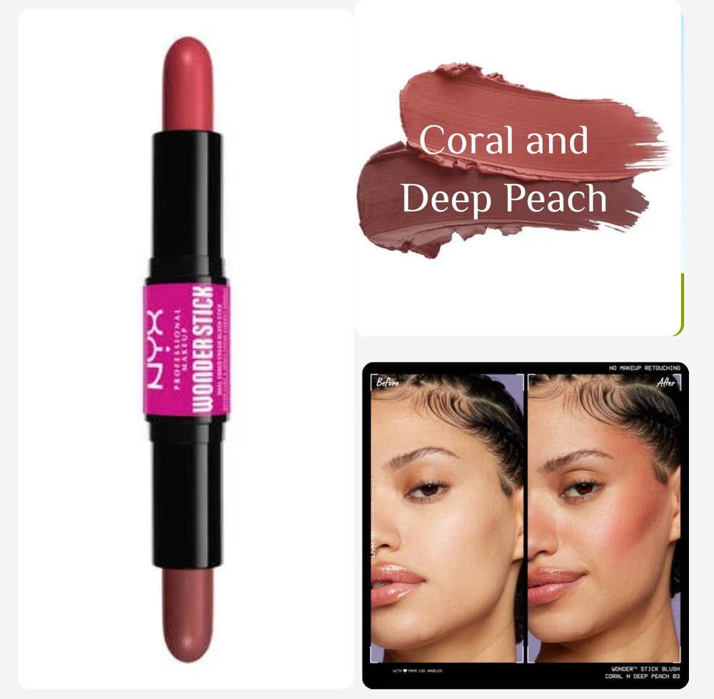 NYX PROFESSIONAL MAKEUP Wonder Stick, Face Shaping & Contouring Stick - 4g | ان واي اكس ستيك كونتور مزدوجة الأطراف - 4 غ