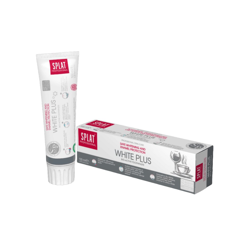 Splat Professional White Plus Toothpaste - 100ml | سبلات معجون أسنان وايت بلاس - 100 مل