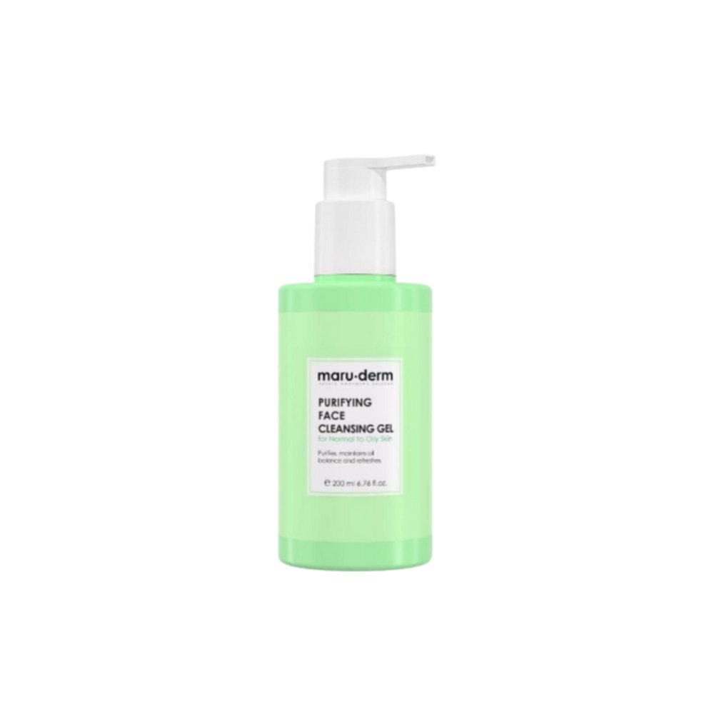 maru.derm Purifying Face Cleansing Gel For normal to oily Skin - 200ml | مارو.ديرم غسول منقي للبشرة العادية الى الدهنية - 200 مل