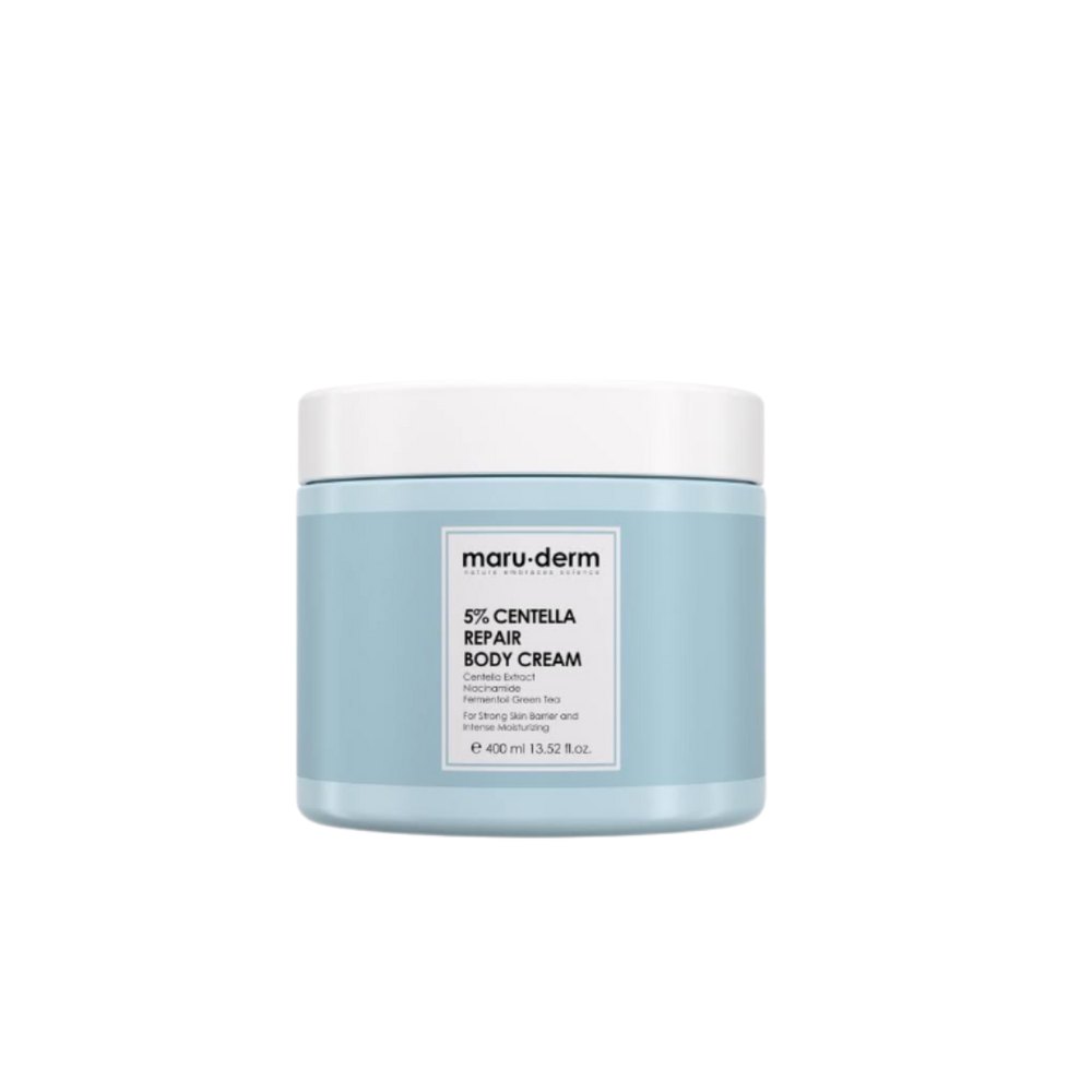 maru.derm %5 Centella Repair Body Cream - 400ml | مارو.ديرم كريم السينتيلا 5% المرمم للجسم - 400 مل