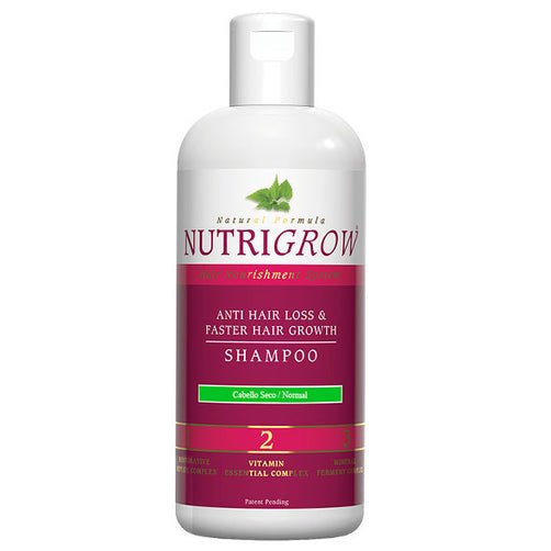 NUTRIGROW Shampoo Dry & Normal - 300ML | نايتروجرو شامبو لعلاج التساقط والفراغات وضعف النمو للشعر الجاف والعادي -300 مل