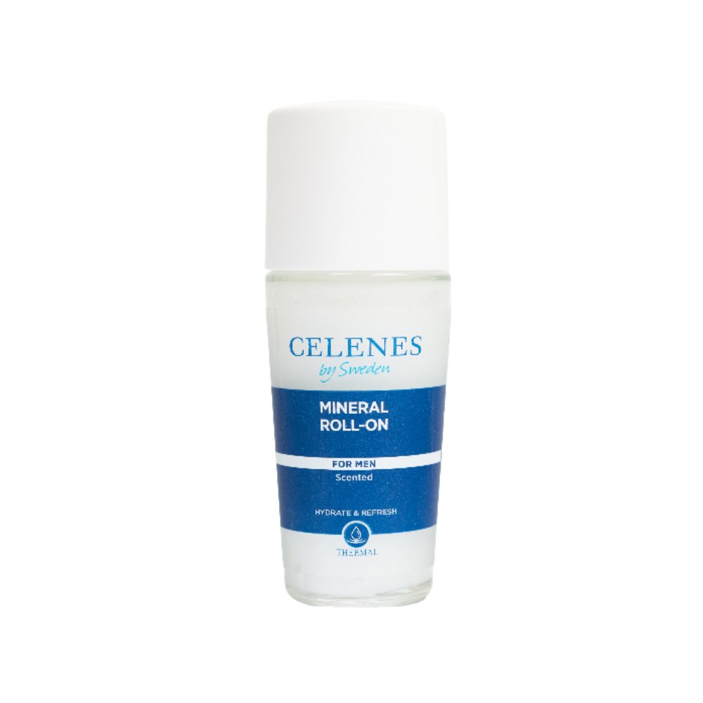 Celenes by Sweden Mineral Roll-On For Men - 75ml | سيلينس مزيل تعرق رول اون معدني للرجال - 75 مل