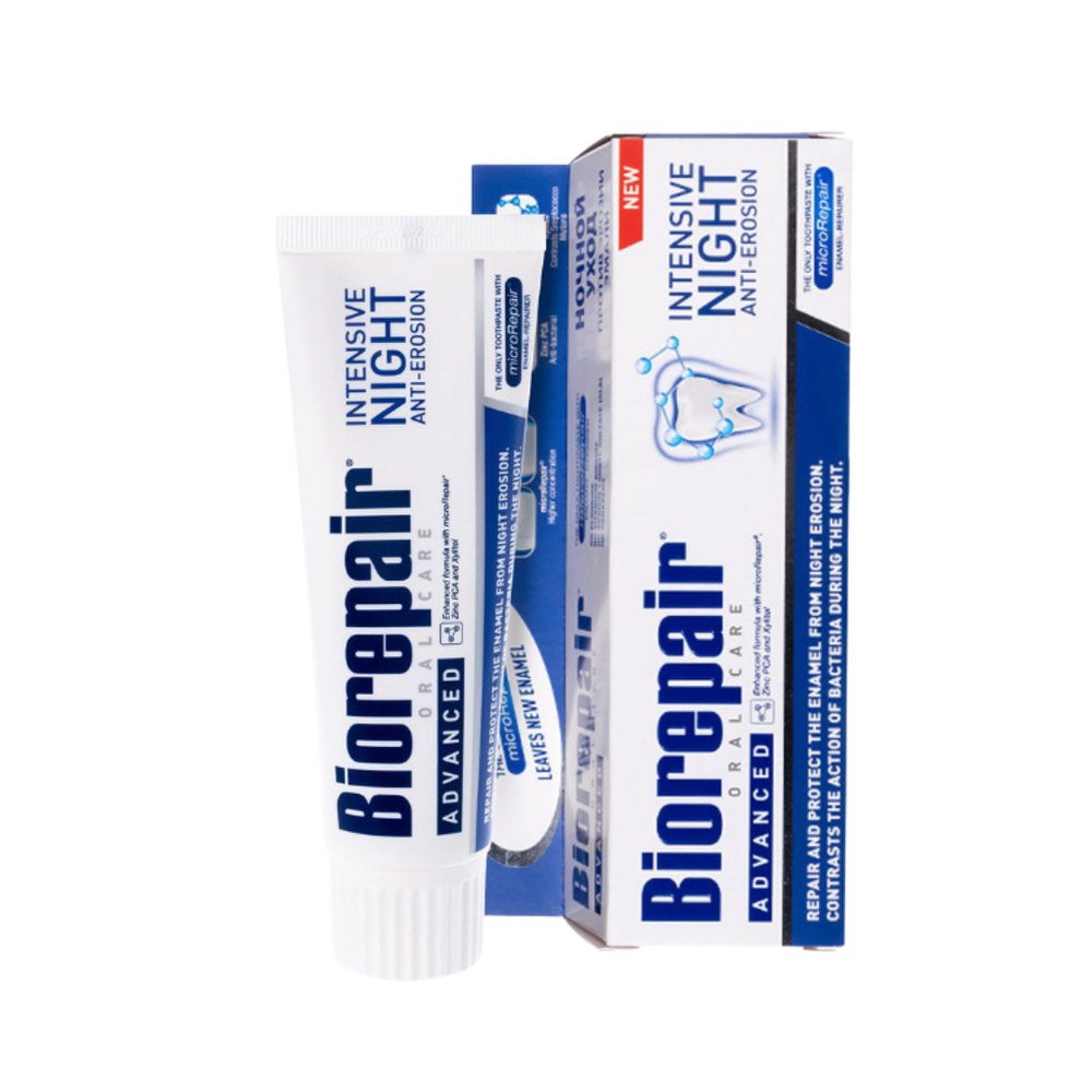 Biorepair Intensive Night Anti-Erosion - 75ml | بايوريبير معجون أسنان لاصلاح مينا الأسنان - 75 مل