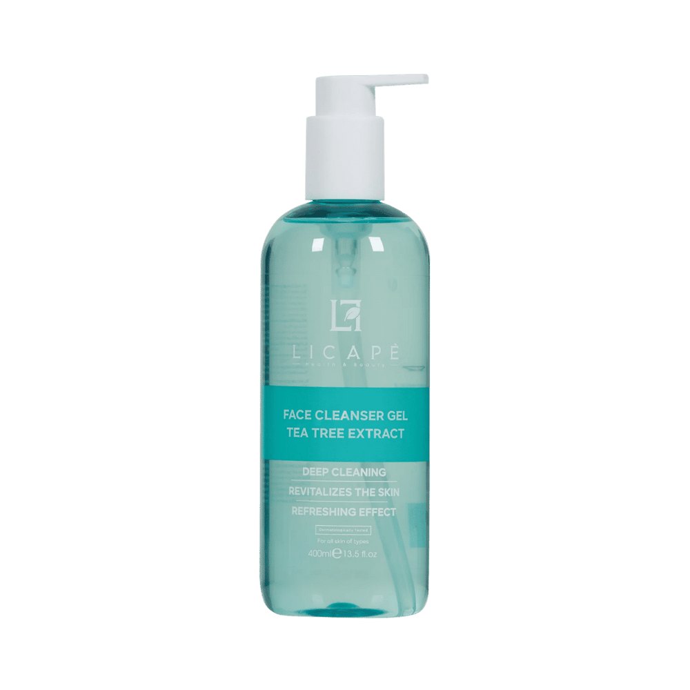 Licape Facial Cleansing Gel Tea Tree Extract - 400ml | ليكابي جل غسول وجه بخلاصة شجرة الشاي - 400مل