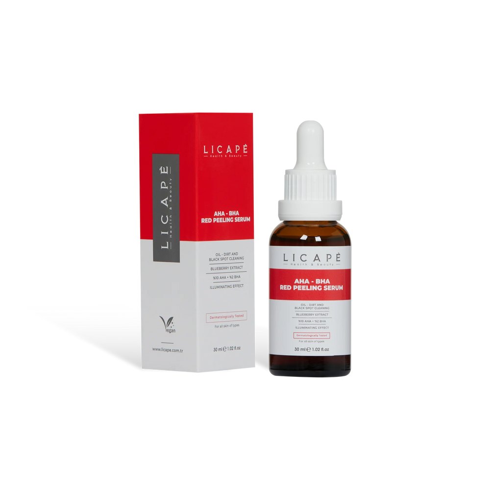 Licape Aha Bha Red Peeling Serum - 30ml | ليكابي سيروم تقشير أحمر AHA - BHA - 30مل