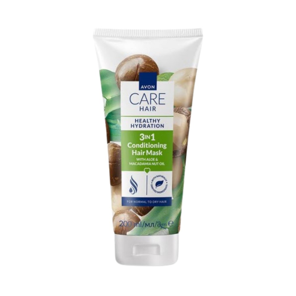 AVON Care Hair Healthy Hydration 3In 1 Conditioning Hair Mask - 200ml | أفون كير ماسك شعر 3 في 1 للترطيب الصحي - 200 مل