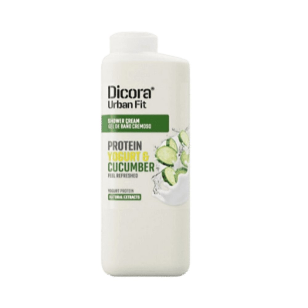 Dicora Urban Fit Protein Yogurt And Cucumber Shower Gel - 400ml | ديكورا سائل استحمام باللبن و الخيار - 400 مل