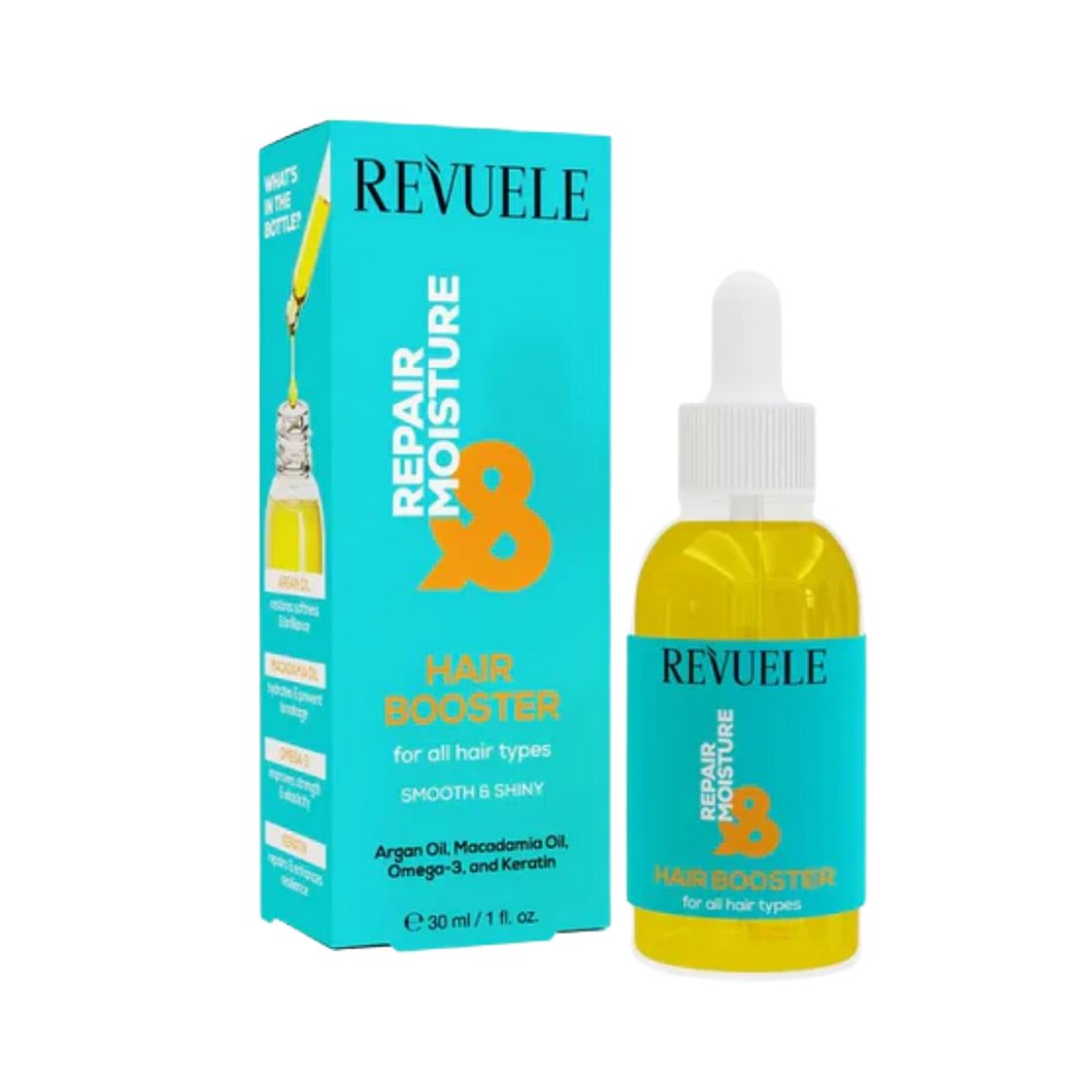 Revuele Repair & Moisture Booster for hair restoration and hydration - 30ml | ريفويل سيروم لترطيب و ترميم الشعر - 30 مل