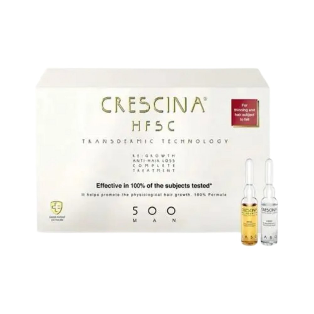 CRESCINA RE-Growth Anti-Hair Loss Complete Treatment 500 man - 10+10x3.5ml | كريشنا امبولات متكاملة ضد تساقط الشعر عند الرجال - 10+10 x 3.5 مل