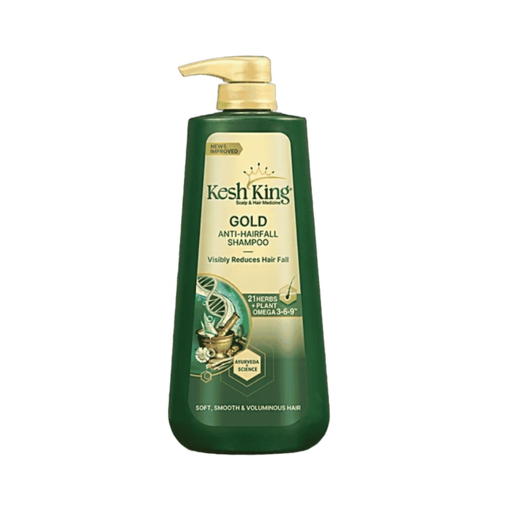 Kesh King Gold Anti Hairfall Shampoo - 600ml | كيش كينج شامبو مضاد لتساقط الشعر - 600مل