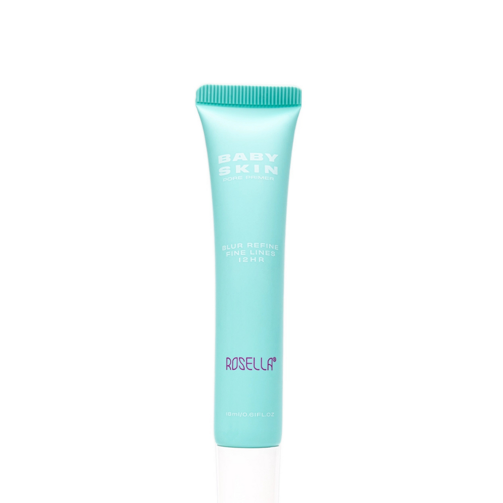 ROSELLA Baby Skin Pore Primer Blur Refine Fine Lines 12 Hr - 18ml | روسيلا بيبي سكين برايمر للمسام والخطوط الرفيعة - 18 مل