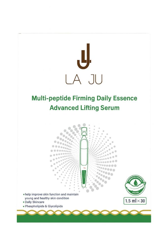 LA JU Multi- Peptide Firming Daily Essence Advanced Lifting Serum - 1.5 ml*30 | لا جو سيروم مرطب للوجه بالببتيدات - 1.5*30 مل