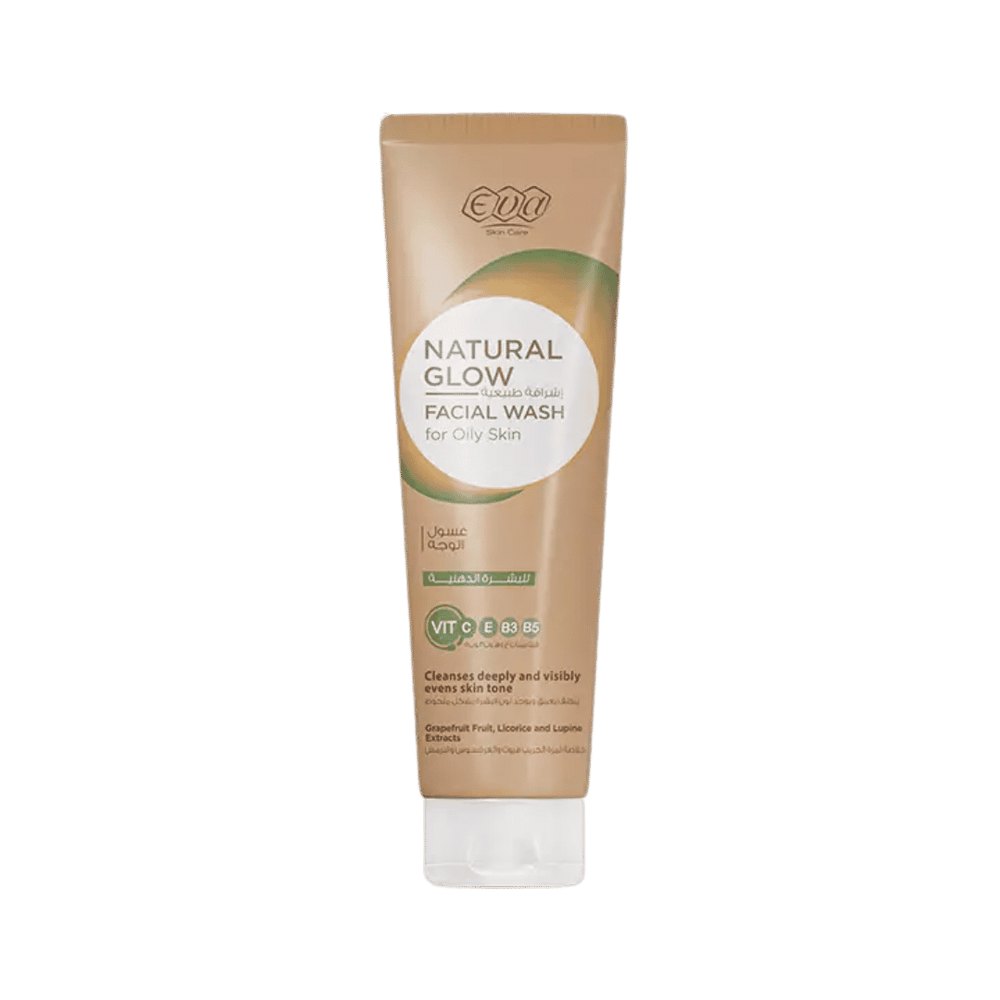 Eva Natural Glow Facial Wash For Oily Skin - 100ml | إيفا غسول وجه للبشرة الدهنية - 100مل