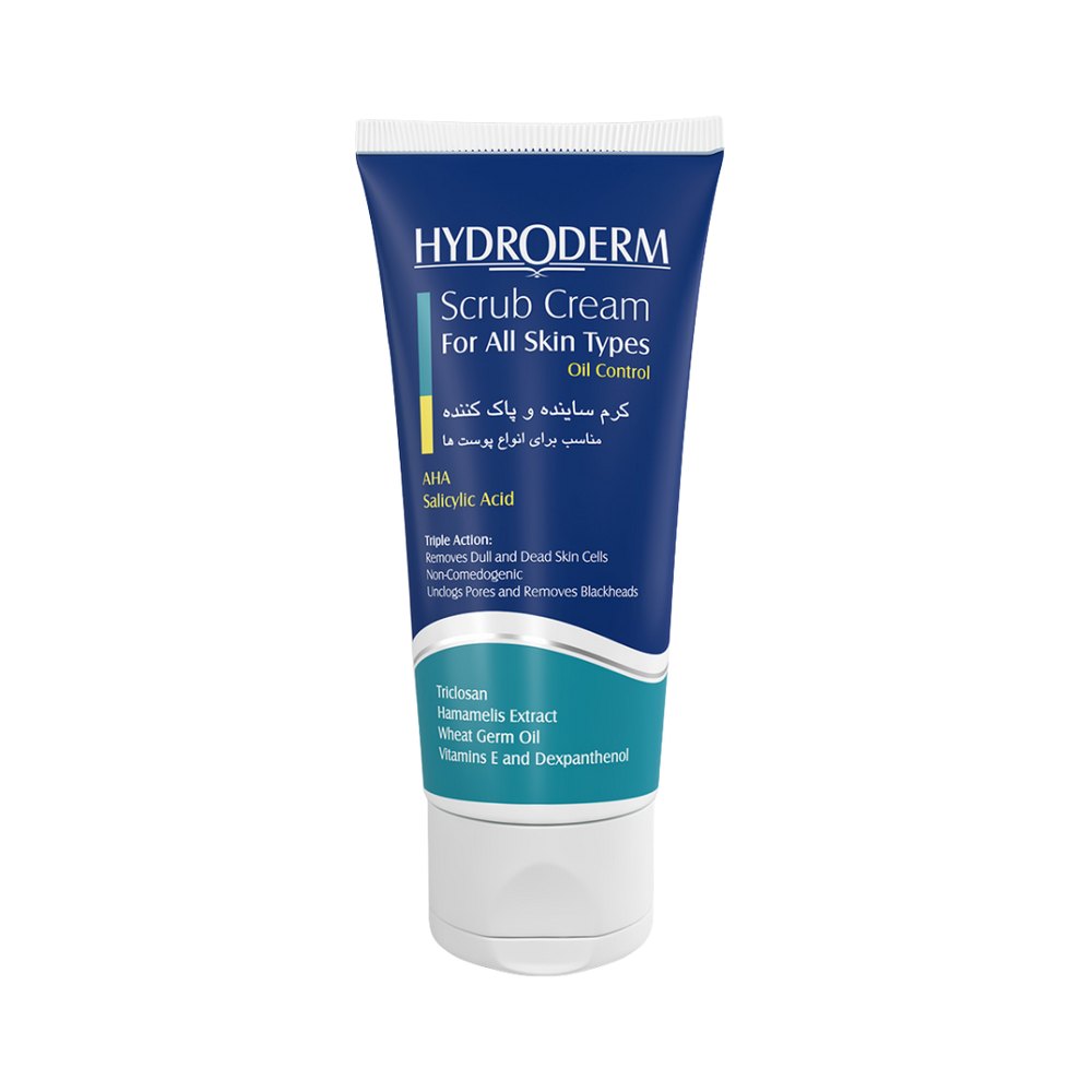 HYDRODERM Scrub Cream Aha Salicylic Acid - 200ml | هيدروديرم كريم مقشر و منظف بالساليسيليك اسيد - 200 مل