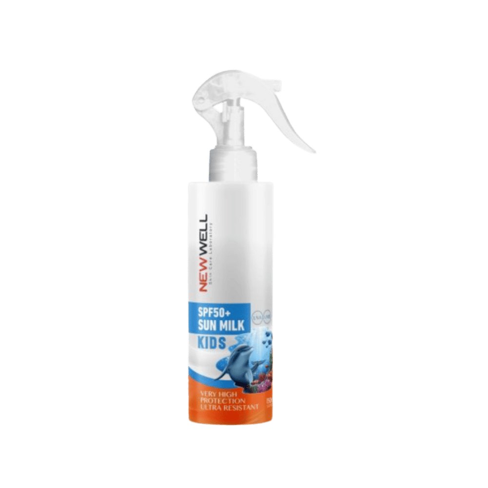 NEW WELL SPF50+ Sun Milk Kids Very High Protection - 150ml | نيو ويل حليب واقي الشمس للأطفال spf50+ - 150 مل