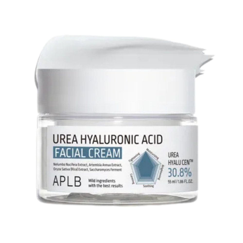 APLB Urea Hyaluronic Acid Facial Cream - 55ml | اي بي ال بي كريم الوجه بحمض الهيالورونيك واليوريا - 55 مل