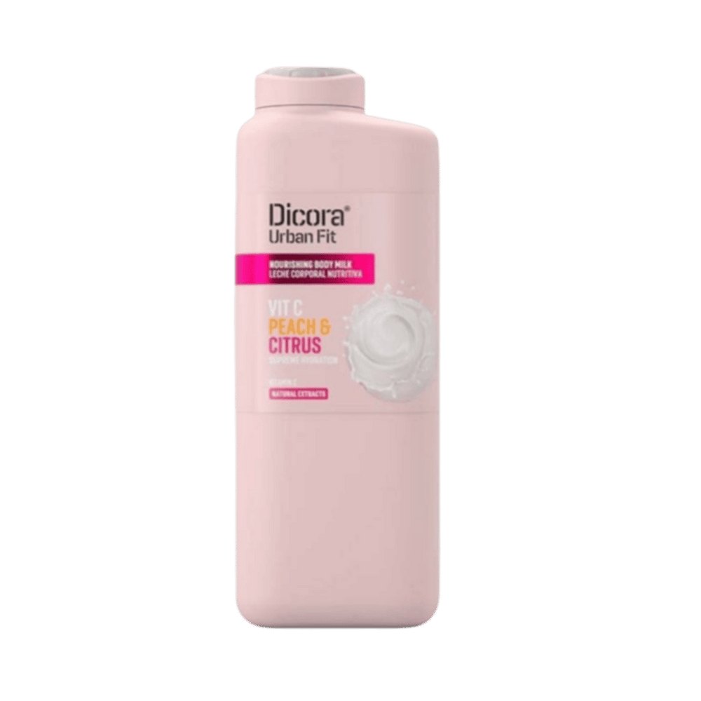 Dicora Urban Fit Vitamin C Citrus & Peach Body Lotion For All Skin Types - 400ml | ديكورا مرطب للجسم بفيتامين سي والحمضيات والخوخ - 400 مل