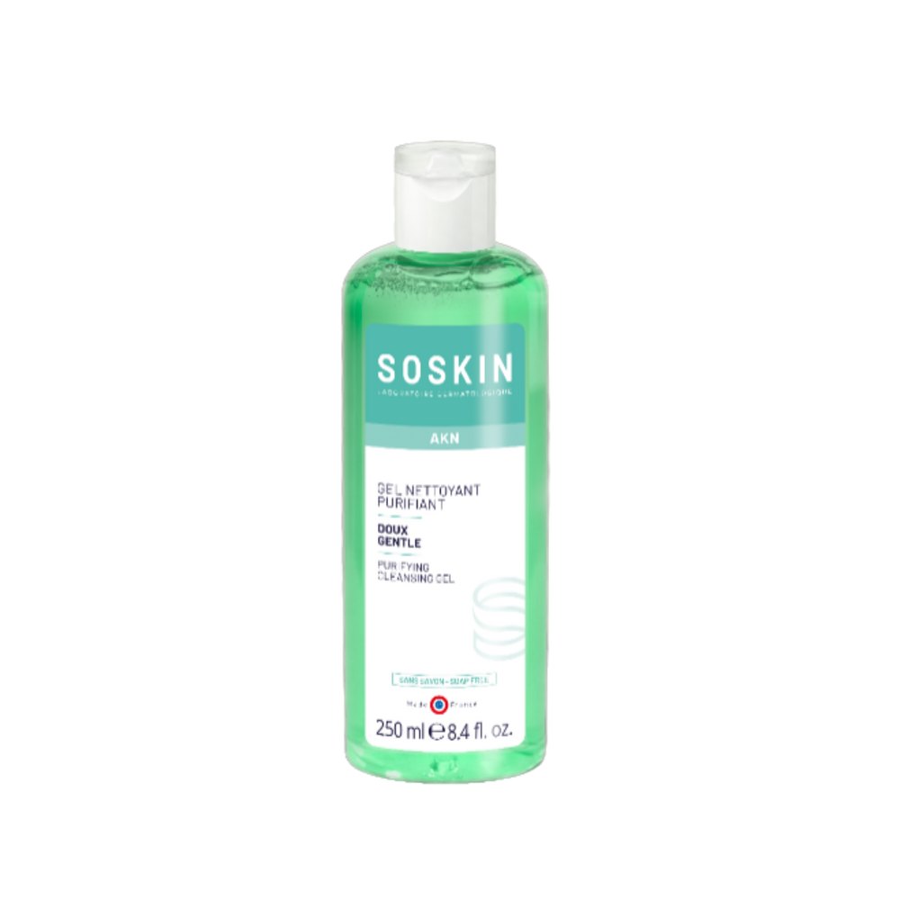 Soskin Gentle Purifying Cleasing Gel - 250ml | سوسكن غسول منظف للبشرة المختلطة والدهنية -250 مل