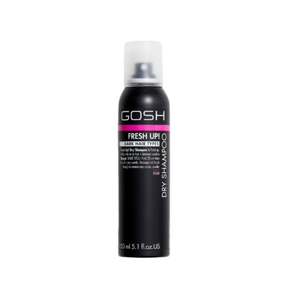 Gosh Fresh Up! Dry Shampoo for Dark Hair - 150 ml | جوش شامبو جاف فريش اب للشعر الداكن - 150 مل