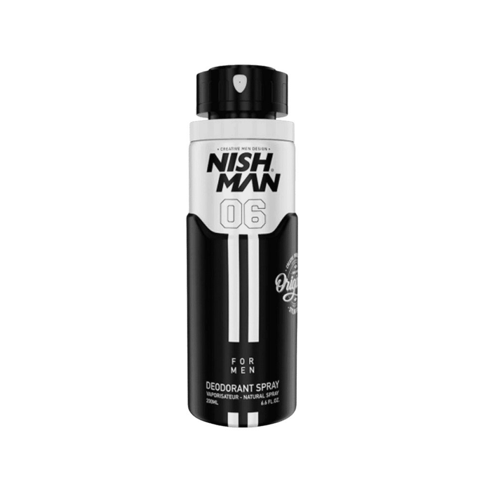 Nish Man 06 Deodorant Spray For Men - 200ml | نيشمان بخاخ مزيل عرق للرجال - 200مل