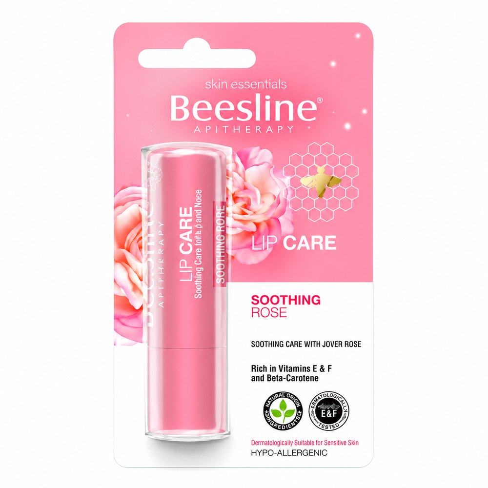 Beesline Jouri Rose Lip Care Soothing - 4g | بيزلين مرطب شفاه - 4 غرام