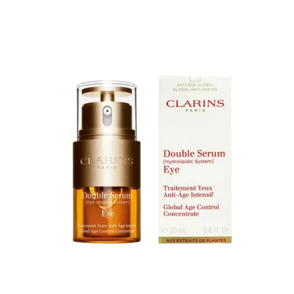 Clarins Double Serum Eye Global Age Control Concentrate - 20ml | كلارنس سيروم مزدوج للعين - 20مل