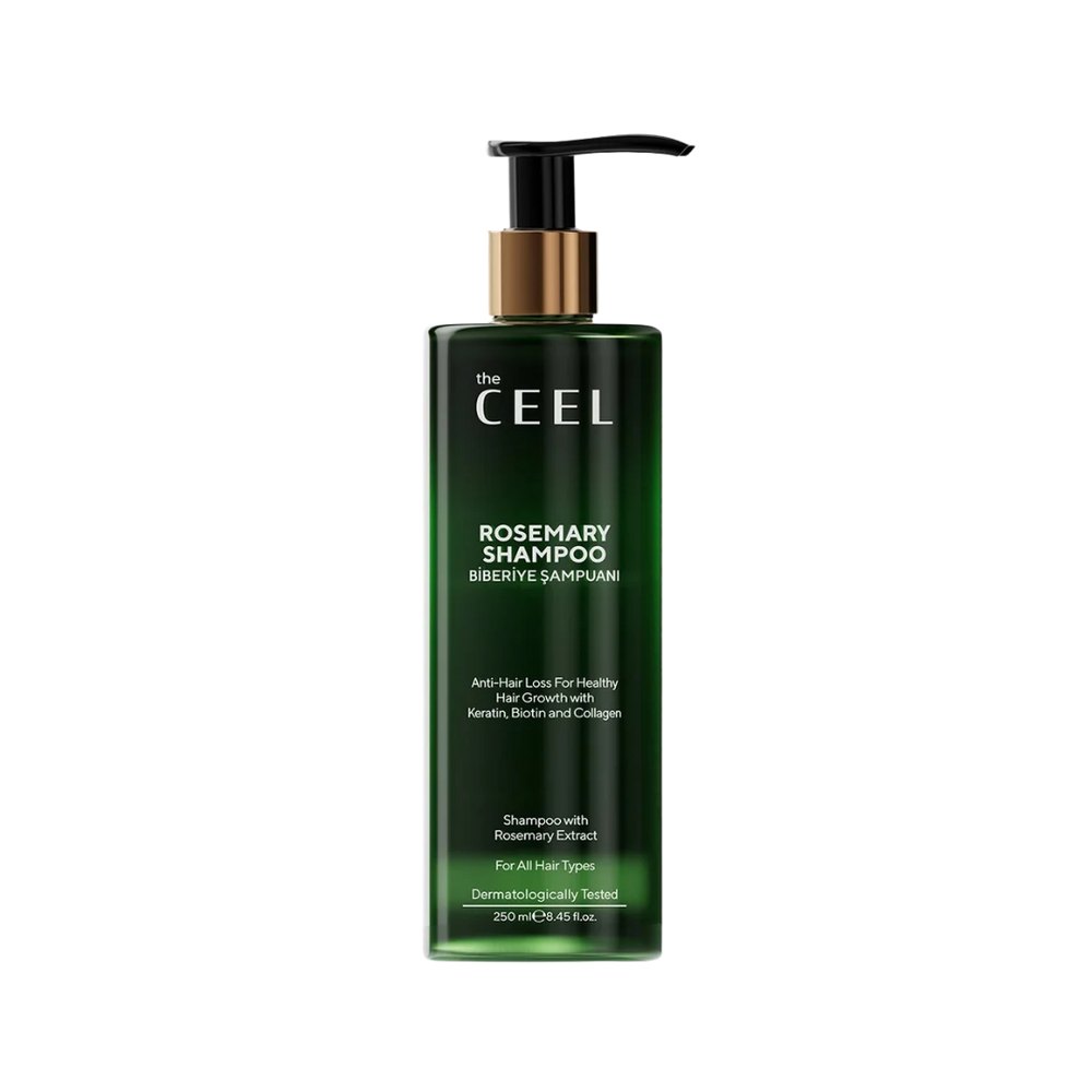 the CEEL Rosemary Shampoo For All Hair Types - 250ml | ذا سيل شامبو اكليل الجبل لكل انواع الشعر - 250 مل