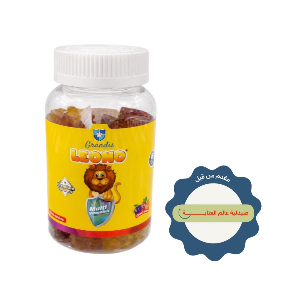 Grandis Leono Kids Multivitamin - 60 Gummies | جرانديز ليونو مكمل متعدد الفيتامينات للاطفال - 60 حبة هلامية