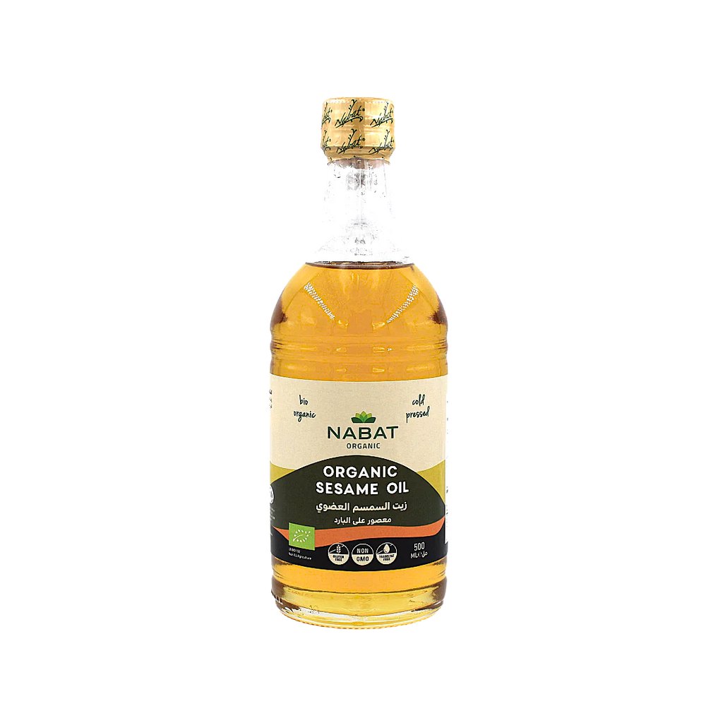 Nabat organic sesame oil - 500ml | نبات زيت السمسم العضوي - 500مل