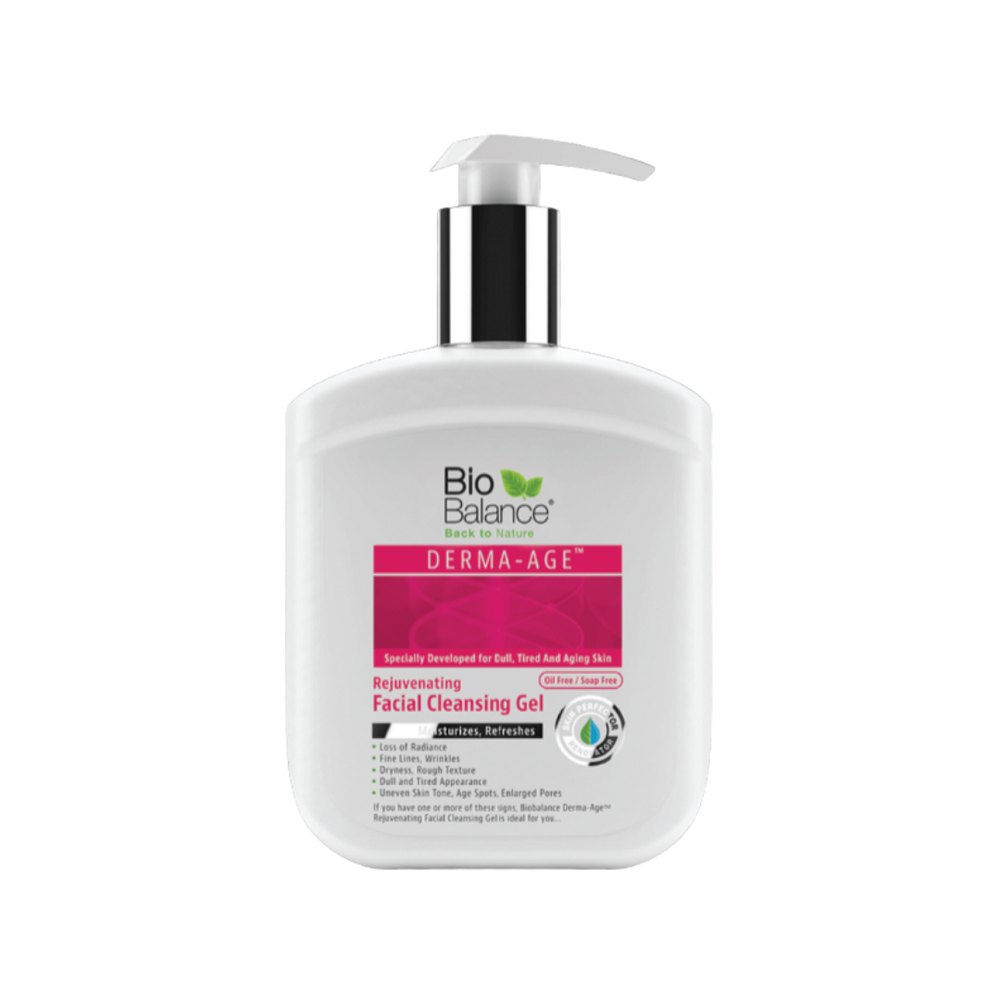 Bio Balance Derma-Age Facial Cleansing Gel - 250ml | بايو بالانس غسول للبشرة ومجدد للخلايا خالي من العطور والسلفات - 250 مل