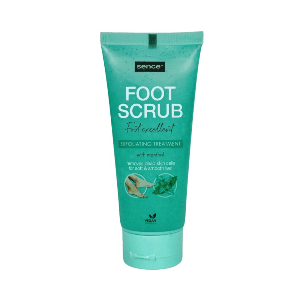 Sence Beauty Foot Scrub Excellent Exfoliating Treatment with Menthol - 100ml | سينس بيوتي سكراب مقشر للأقدام بالنعناع - 100 مل