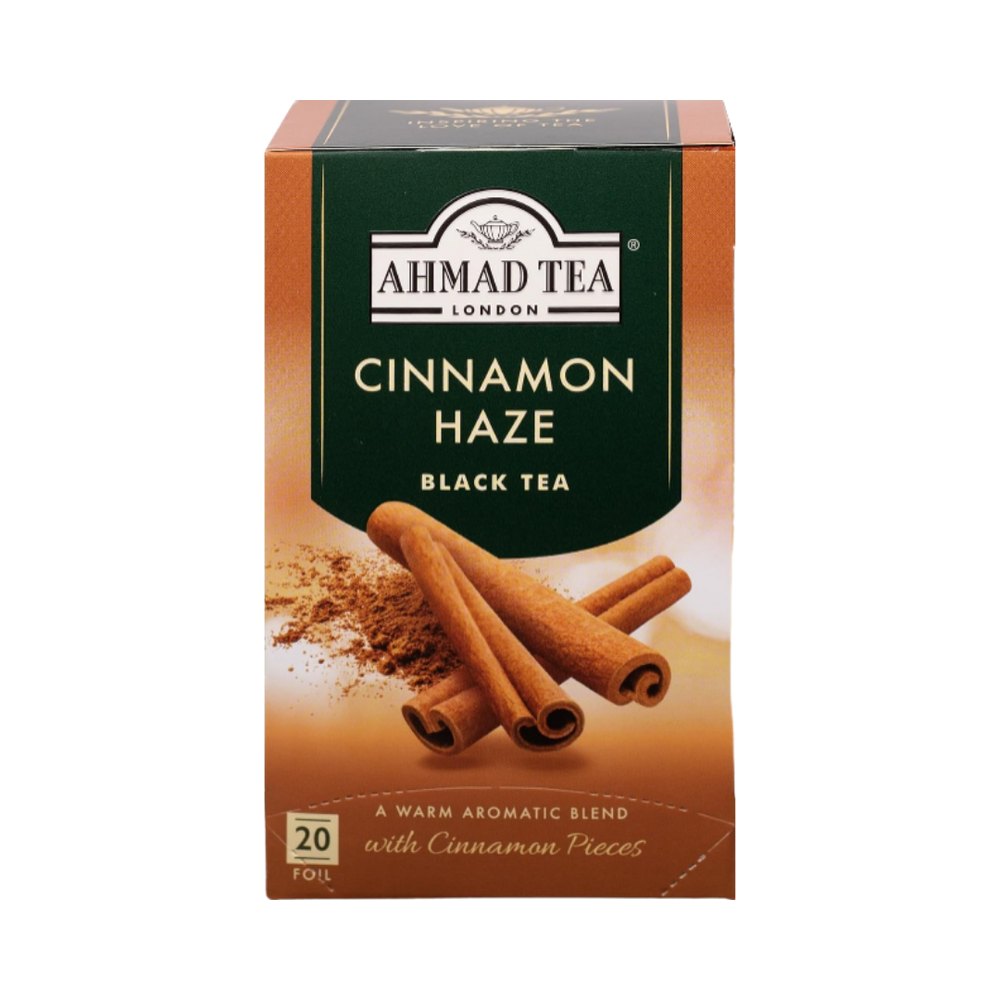 Ahmad Tea Cinnamon Haze Flavoured Black Tea - 20 Pcs | شاي أحمد شاي اسود ممزوج بالقرفة - 20 كيس