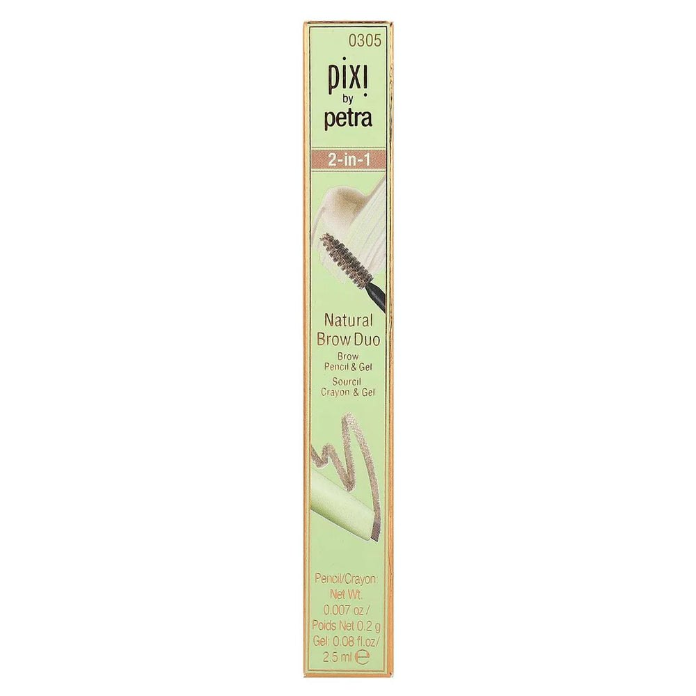 Pixi 2-In-1 Natural Brow Duo - 2.5ml | بيكسي ثنائي الحواجب الطبيعي - 2.5 مل
