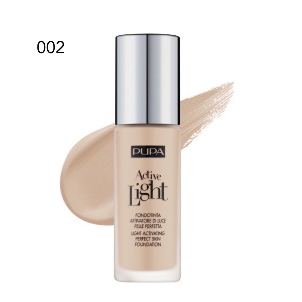 Pupa Active Light Foundation Perfect Skin SPF10 - 30ml | بوبا – كريم الأساس اكتيف لايت لبشرة مثالية مع حماية SPF10 – 30 مل