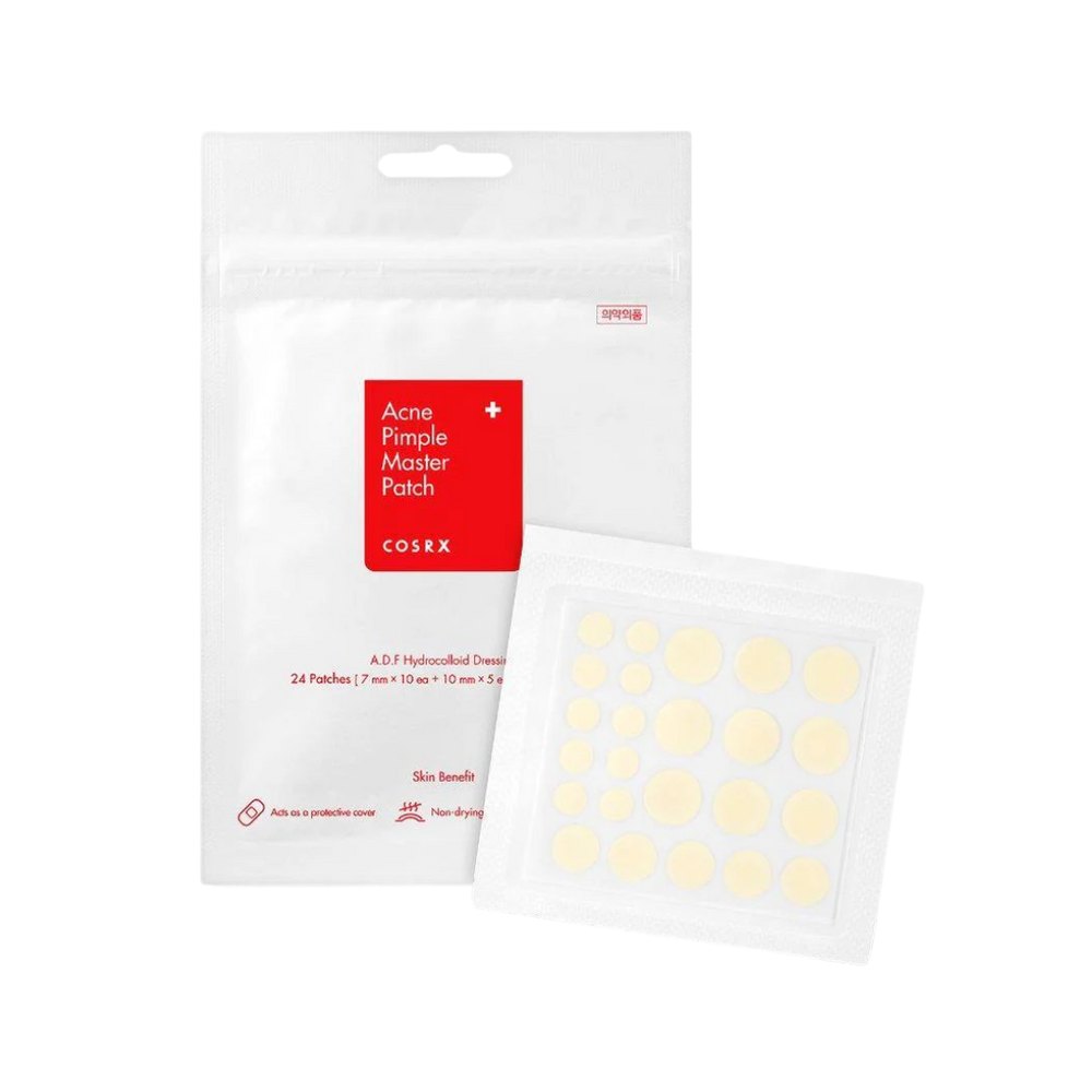 Cosrx Acne Pimple Master Patch - 24 Pimple Treatment Patch | كوزركس لصقات موضعية لعلاج الحبوب - 24 قطعة