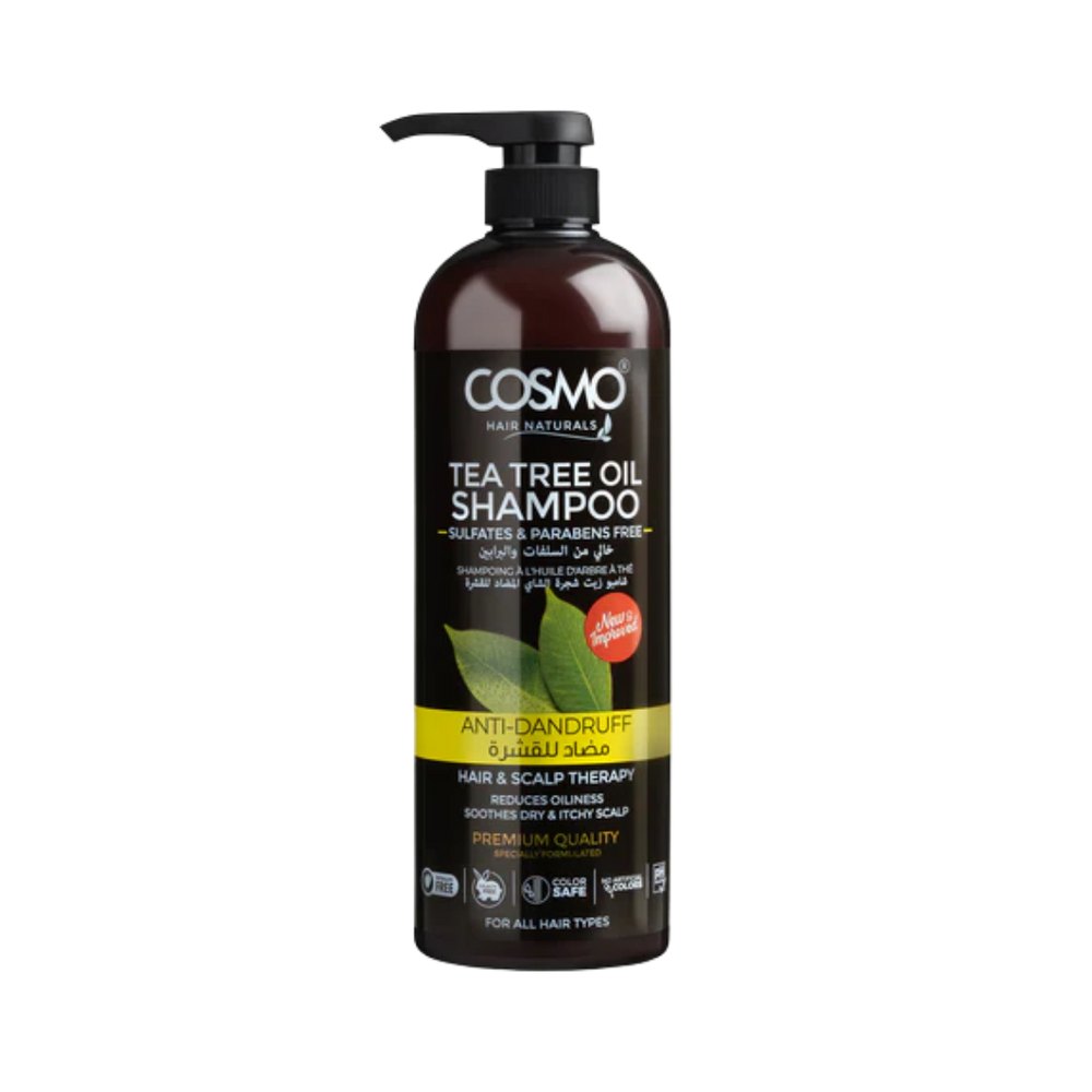 COSMO Tea Tree Oil Anti- Dandruff Shampoo - 1000ml | كوزمو شامبو مضاد للقشرة بزيت شجرة الشاي - 1000 مل
