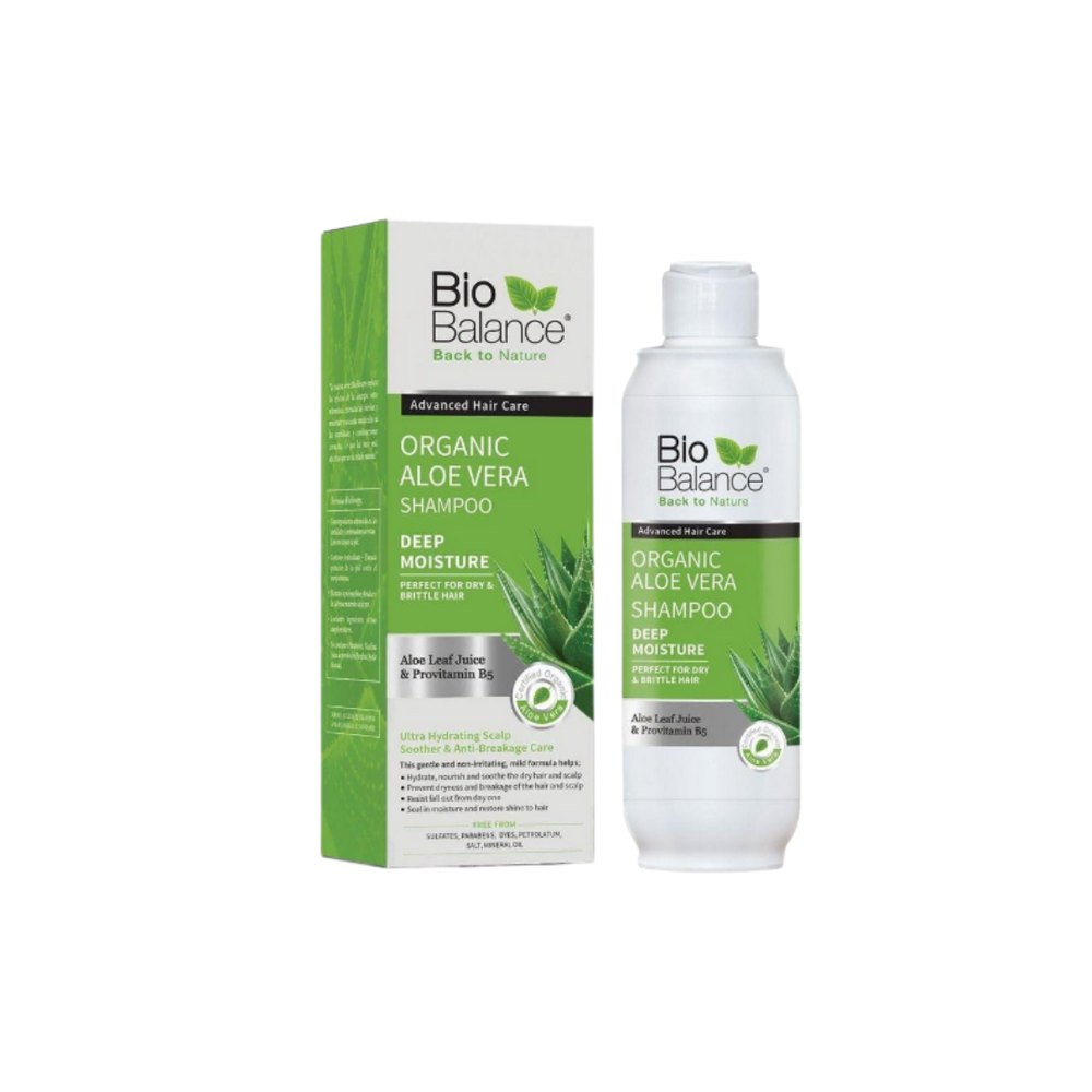 Bio Balance Organic Aloe Vera Shampoo - 330ml | بايو بالانس شامبو الشعر الجاف والهش بالالوفيرا -330 مل