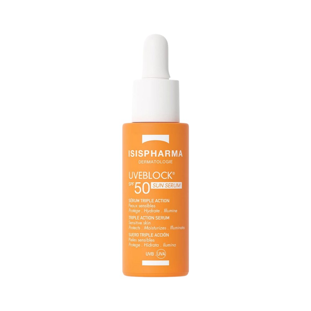 ISIS PHARMA Uveblock Sérum Triple Action SPF 50 - 28ml |إيزيس فارما سيروم واقي شمس ثلاثي المفعول
